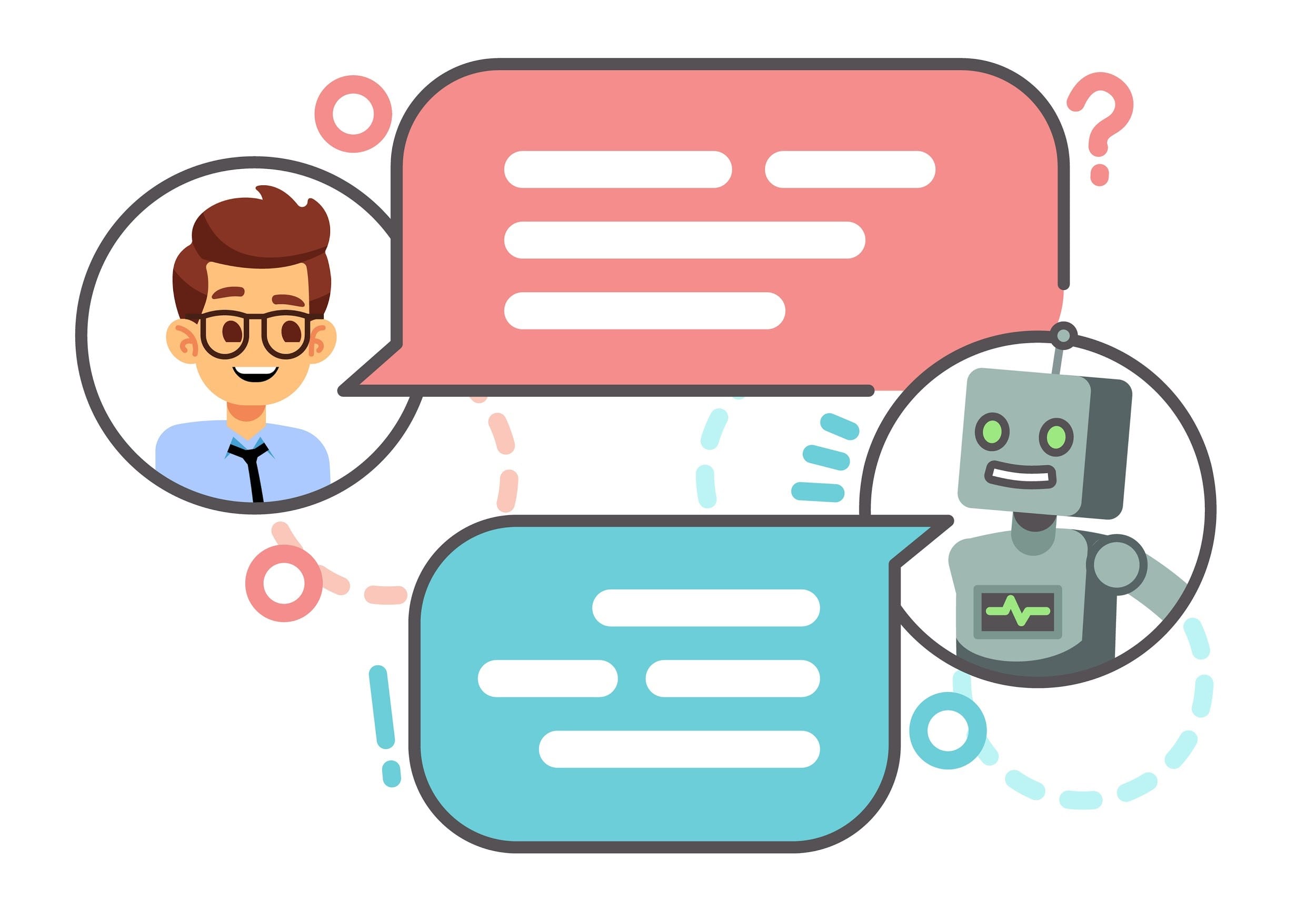 positive interaction between chatbot and customer