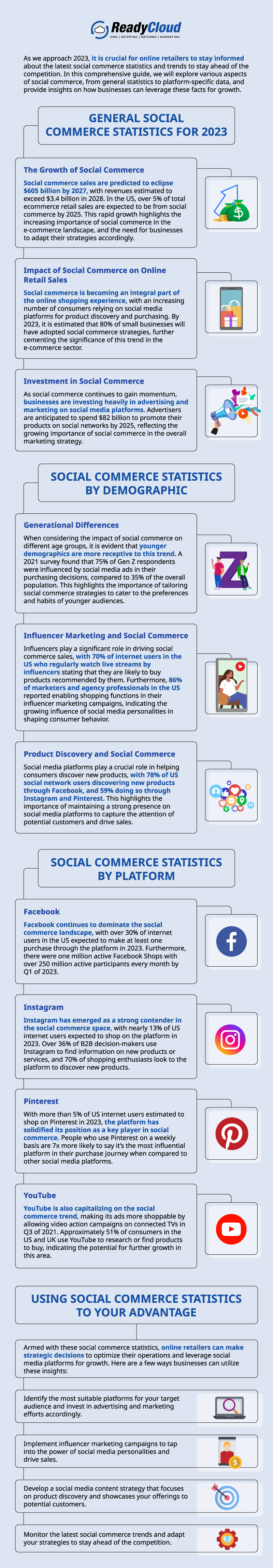 The landscape of e-commerce is constantly evolving, and one trend that has gained significant traction in recent years is social commerce. Retailers are recognizing the potential of social media platforms to drive sales and engage with their audience in a more personalized manner. As we approach 2023, it is crucial for online retailers to stay informed about the latest social commerce statistics and trends to stay ahead of the competition. In this comprehensive guide, we will explore various aspects of social commerce, from general statistics to platform-specific data, and provide insights on how businesses can leverage these facts for growth.