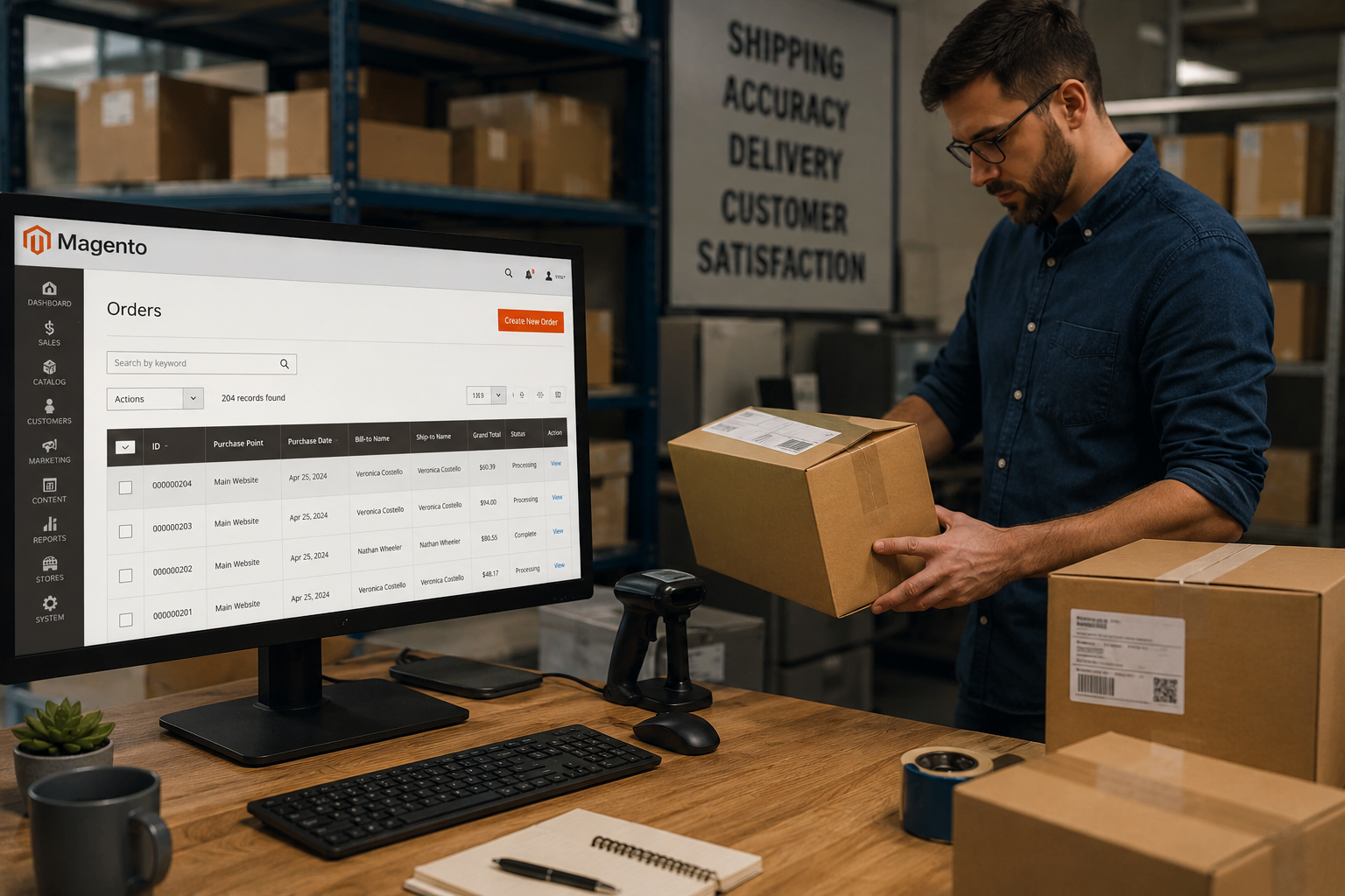 Scale Magento shipping with smarter rules, multiple rate options, and automation that cuts exceptions, protects margins, and speeds fulfillment.