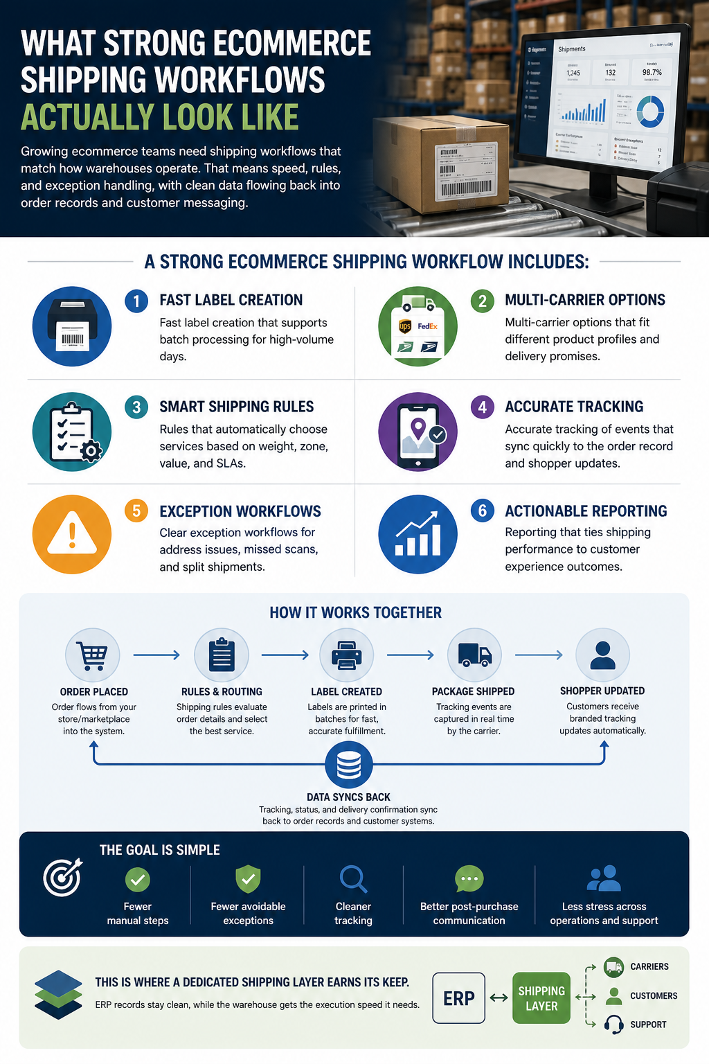What Strong Ecommerce Shipping Workflows Actually Look Like