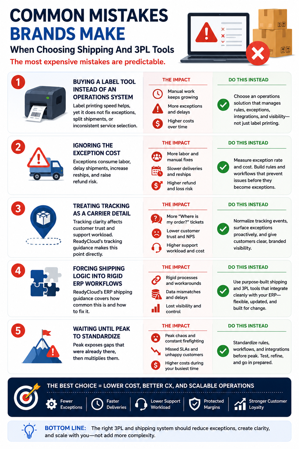 Common Mistakes Brands Make When Choosing Shipping And 3PL Tools